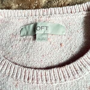 LOFT Soft Pink Crew Neck Sweater
